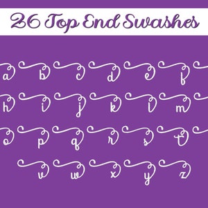 Audrey Font with tails swash Embroidery Machine Designs 654 Fonts 6 sizes Instant Download BX Monogram Signature Swash Cursive Script swirl image 5