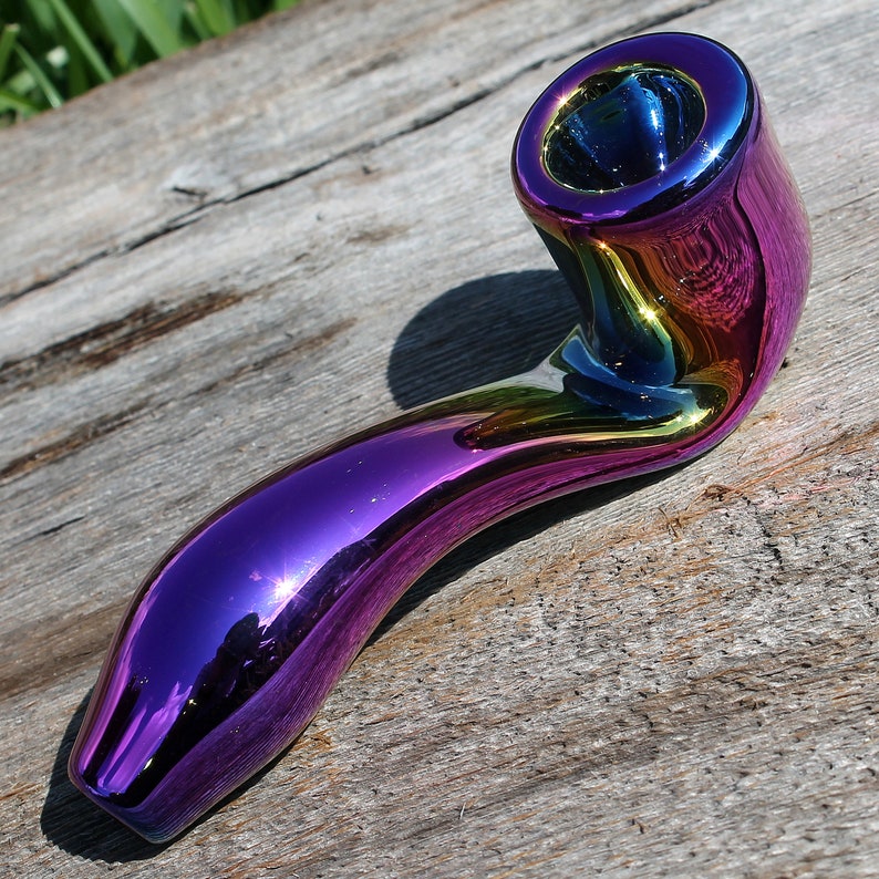 4.3 Sherlock Holmes Glass Smoke Bowl Metallic Smoking Pipes Etsy