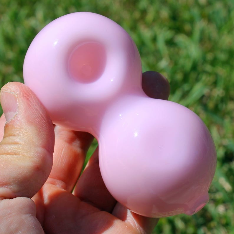 4.5" Funny Glass Smoking Pipes Bowls for Smoke Spoof Prank Boobs Man's Penis Phallus Dick Pipe Tobacco Bowl Handmade Unique Gift Heavy Cute image 9
