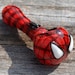 4' Spider-man Glass Smoke Bowl Unique Smoking Pipes Tobacco Bowls Pipe Red Spider Man Handmade Collectible Gift Super Hero Heavy Duty 