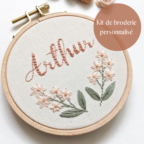 Personalized Embroidery Kit, Beginner Embroidery Kit, Custom Name  Embroidery Kit, Baby Name Cross Stitch DIY Kit 