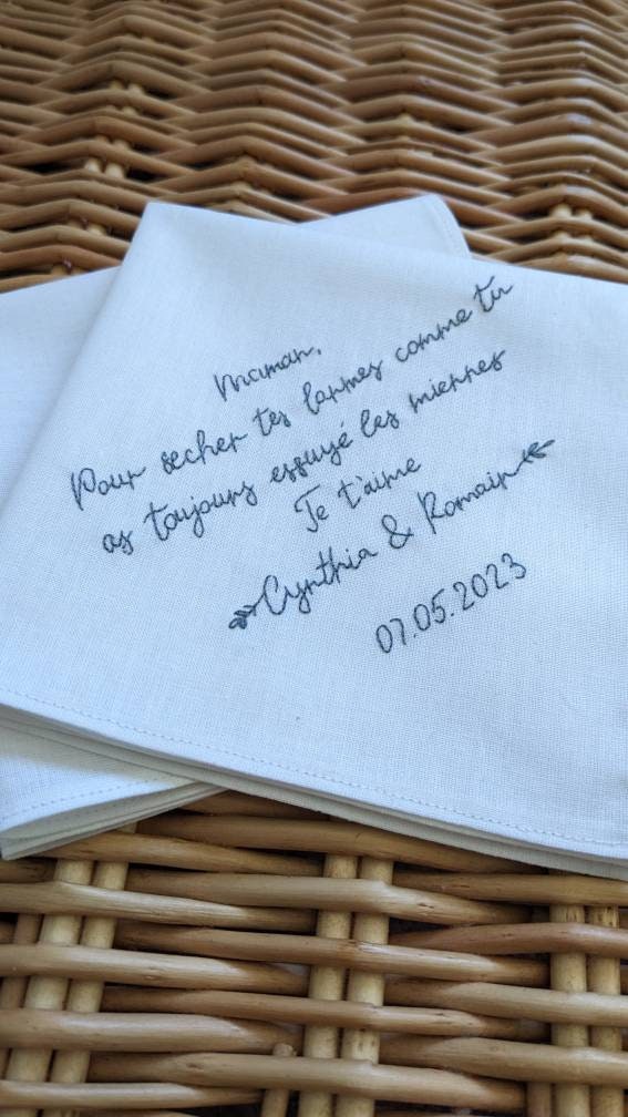 Fazzoletti Donna Ricamati Vintage - Set 6 Pezzi In Cotone Per Matrimoni Ed Eventi