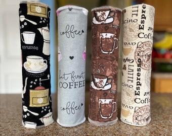 Black Coffee, Gray Coffee, Brown Coffee, Cream Coffee, Flannel Unpaper Towels, Zero Waste Towels, Eco Friendly Towels, Reuse Towels, Napkins