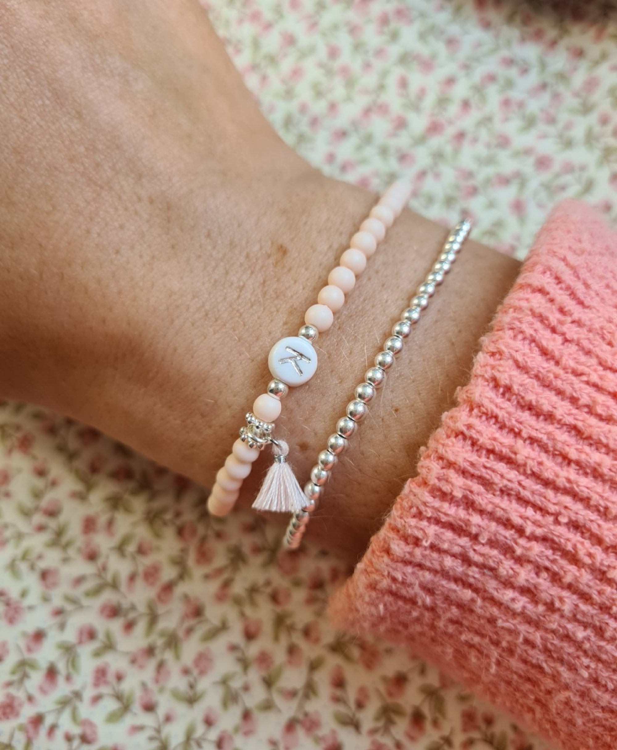 Personalised Pastel Beaded Bracelet