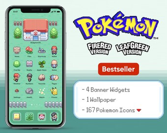 Pokemon Fire Red Etsy