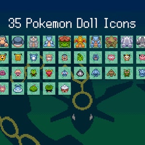 iOS 454 Icons Pokemon Ruby Sapphire Emerald Version iPhone IOS14 App Icons Pack Retro Game Theme Aesthetic Personalized Home Screen image 5