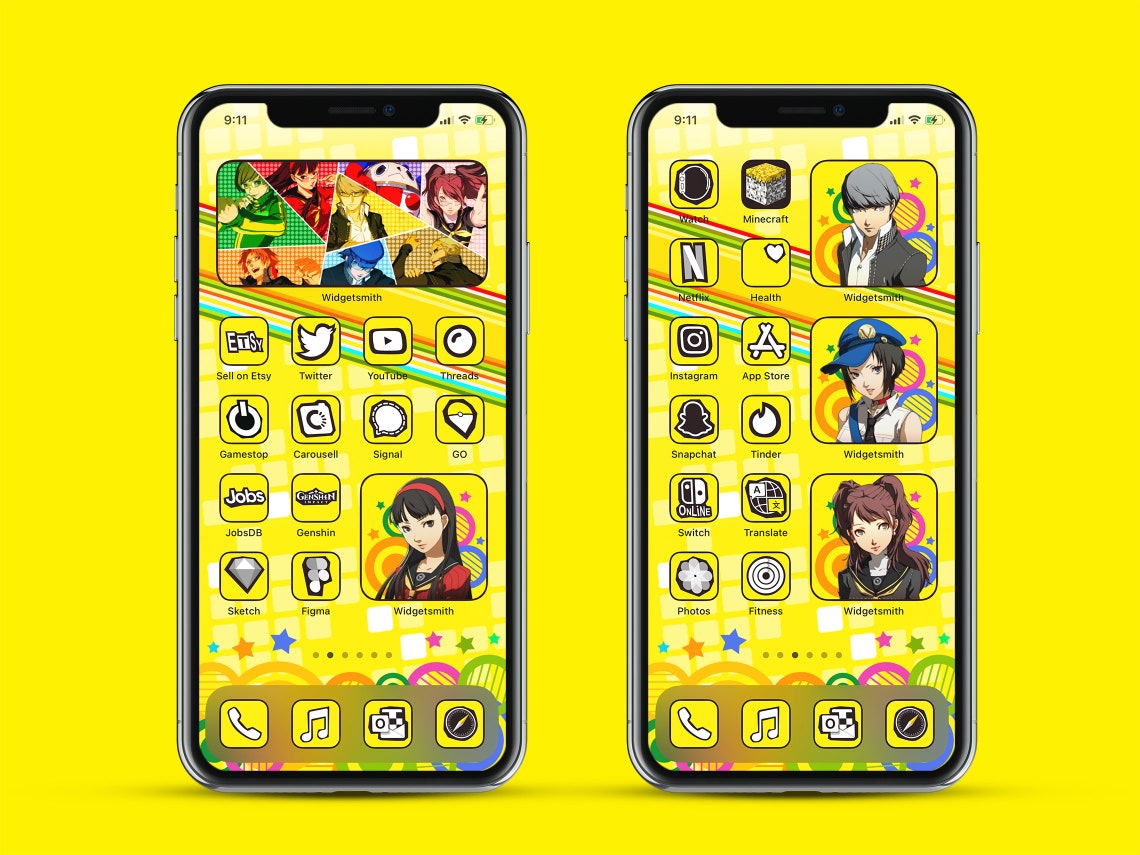 IOS 289 Icons Persona 4 iPhone IOS14 App Icons Pack Etsy