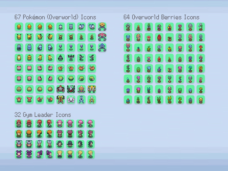 Ios 834 Icons Pokemon Pearl Diamond Platinum Dppt iPhone Ios14