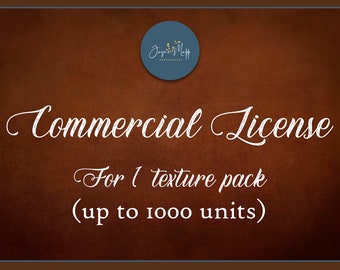 COMMERCIAL LICENSE for small business for single texture/overlay pack