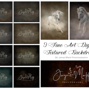 Old Master: 9 Artisan Fine Art Portrait Painterly Textur Photoshop Overlays, Texturen für Photoshop