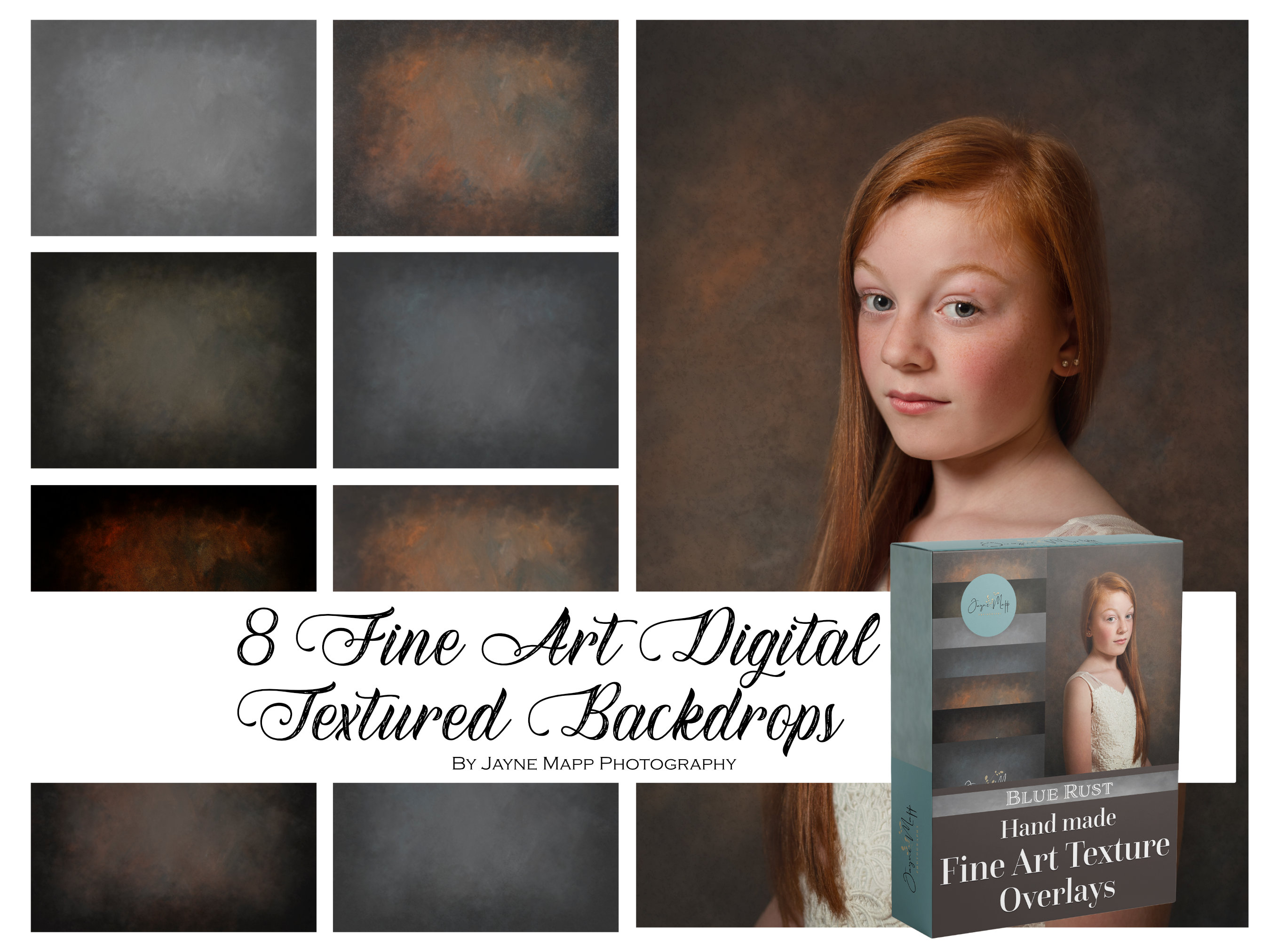 Blue Rust Textures: Fine Art Portrait Overlays (digital Download) - Etsy
