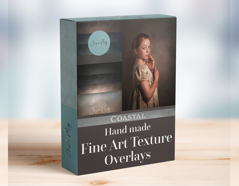 Coastal 8 Fine Art Portrait Painterly Texture Overlays