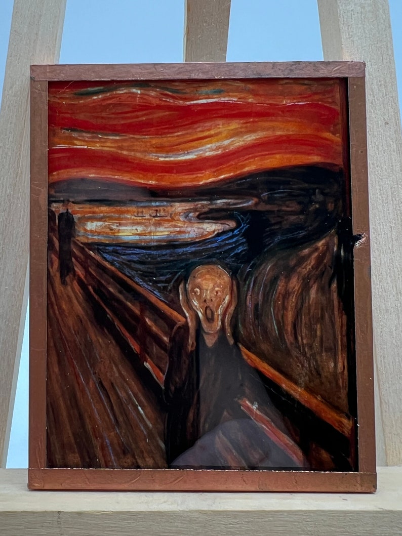 Unique Glass Art Tile, the Scream, Edvar Munch, 3.75” X 3” - Etsy