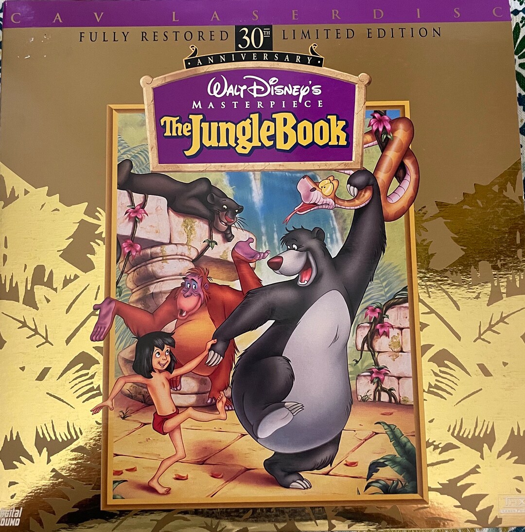 Walt Disneys Jungle Book 30th Anniversary CAV Laserdisc Standard Play Etsy Australia