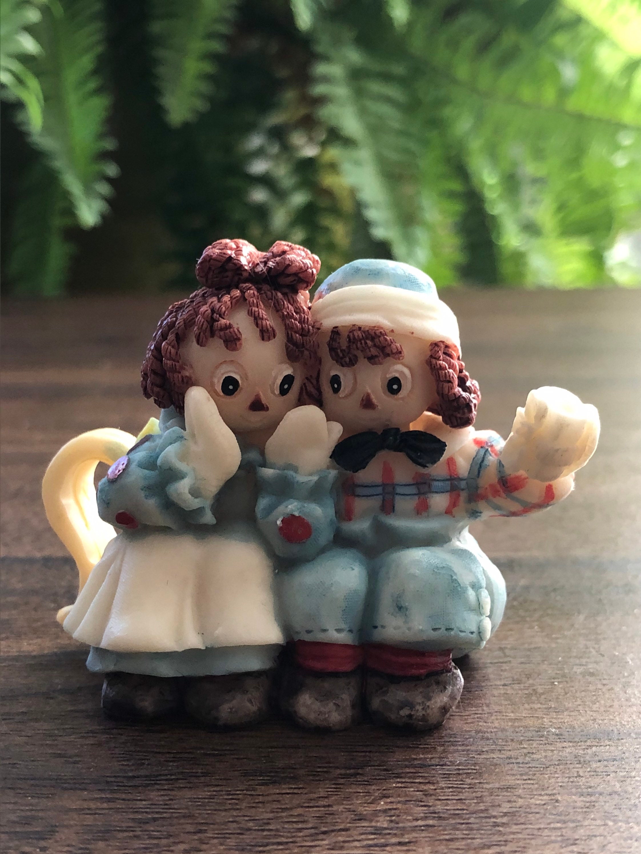 Vintage Raggedy Ann and Andy Resin Tea Set - Etsy