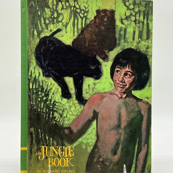 Vintage 1968 The Jungle Book, Rudyard Kipling, Illus. Wm. Dempster, Classic Press