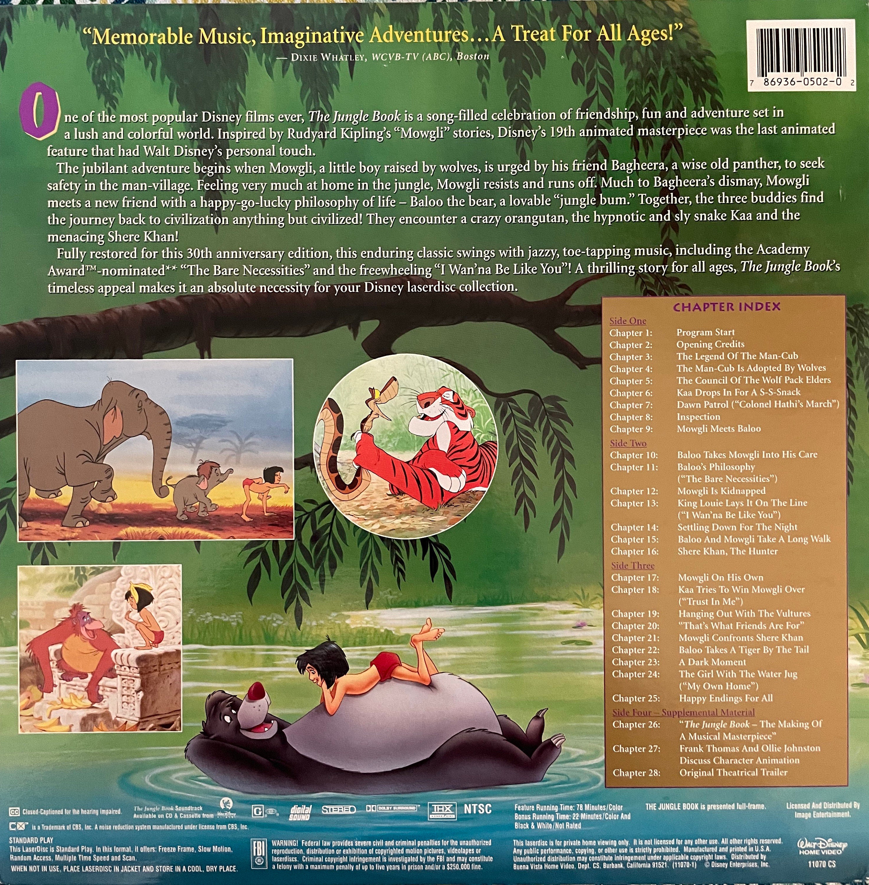 Walt Disney's Jungle Book - 30th Anniversary - CAV Laserdisc