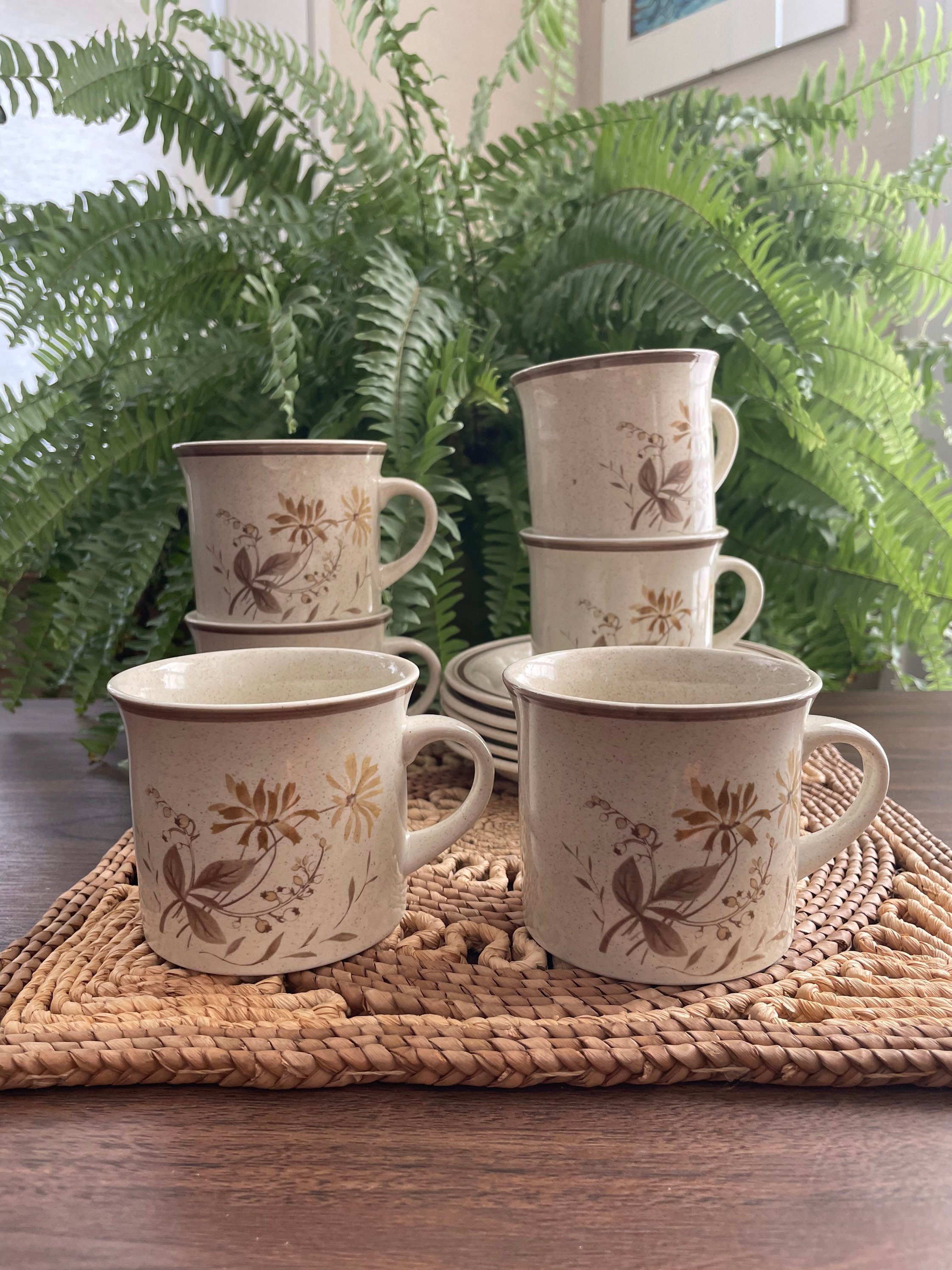 Royal Doulton Sandsprite by Lambeth Stoneware 1975 6 Cups/5 Etsy