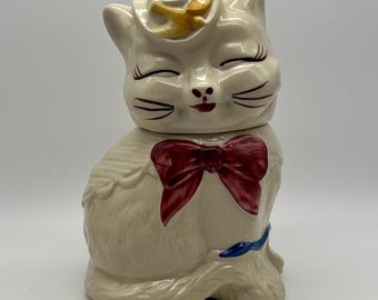 Vintage Shawnee Pottery Puss ‘n Boots Cookie Jar