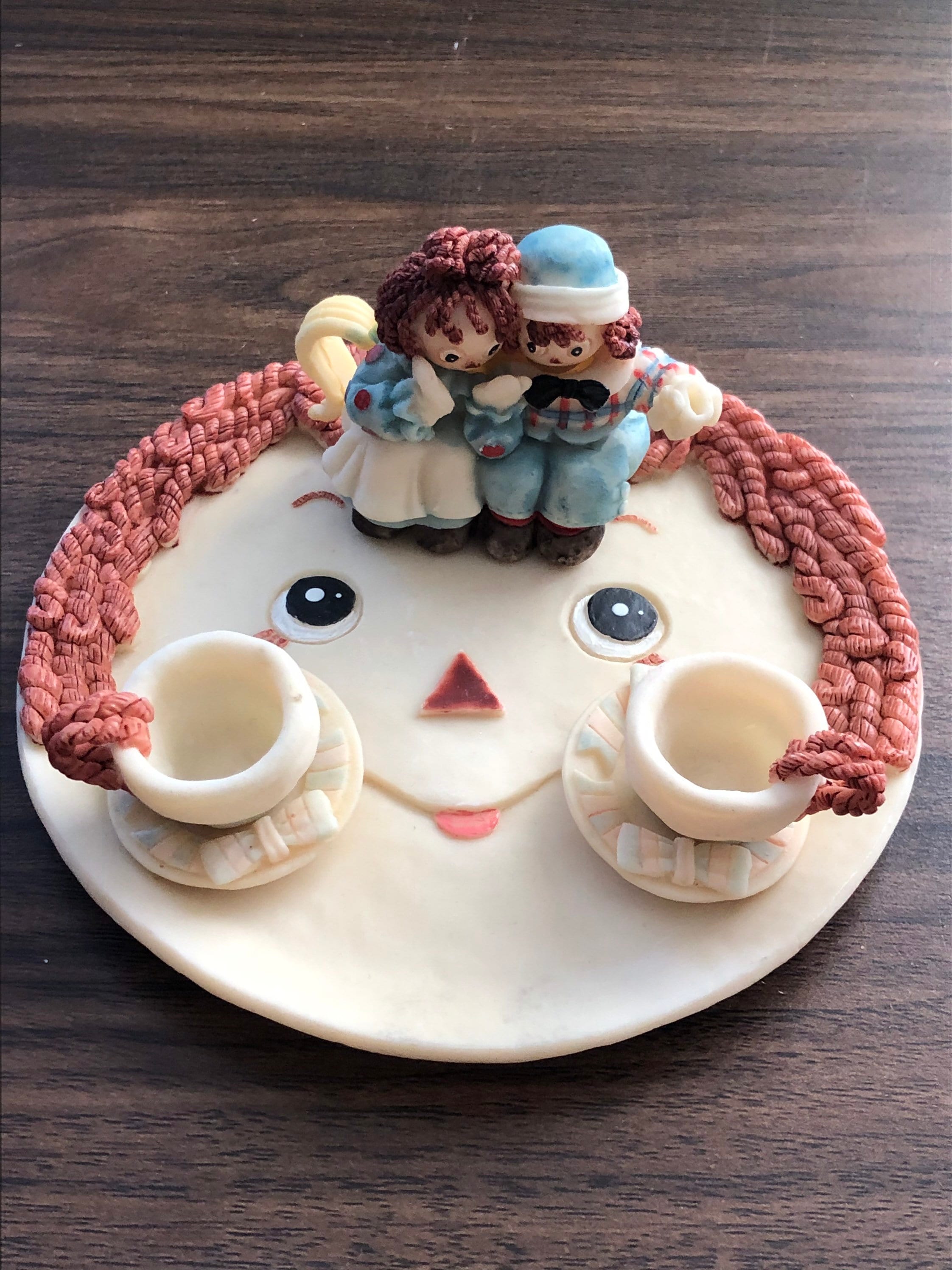 Vintage Raggedy Ann and Andy Resin Tea Set - Etsy