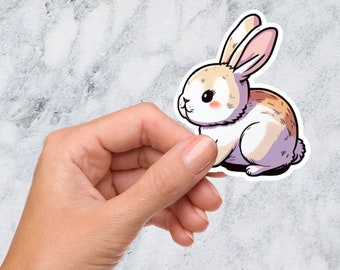 cute bunny sticker, animal sticker, sticker sheet