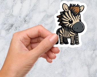 cute zebra sticker; animal sticker; sticker sheet