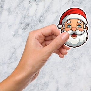 cute santa sticker, Christmas sticker, sticker sheet