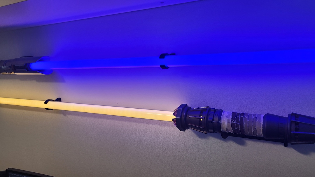 Universal Lightsaber Wall Mounts Elevate Your Saber Display Etsy