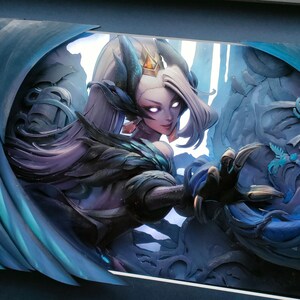 League of Legends/Runeterra Custom 3D Shadowbox Art | Encomenda feita à mão