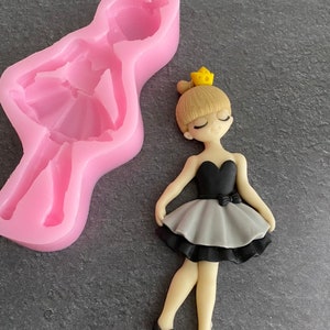 Balerina  silicone mold / resin mold / plaster mold / gypsum silicone mold/ baby frame decor mold