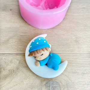 Baby boy silicone mold / resin mold / plaster mold / 2D silicone mold