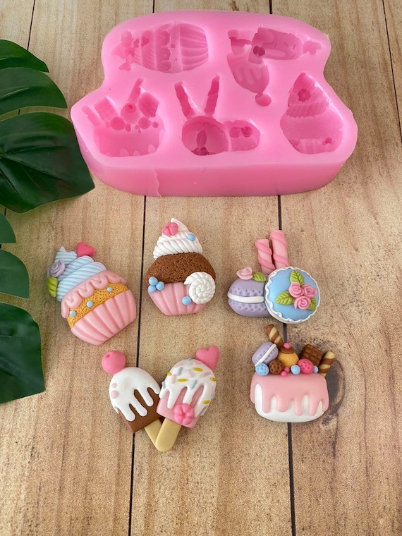 2 Stampi In Silicone Per Fondente A Forma Di Rosa - Per Pasta Di Zucchero, Cioccolato E Resina - 10,5x10,5 Cm - 2
