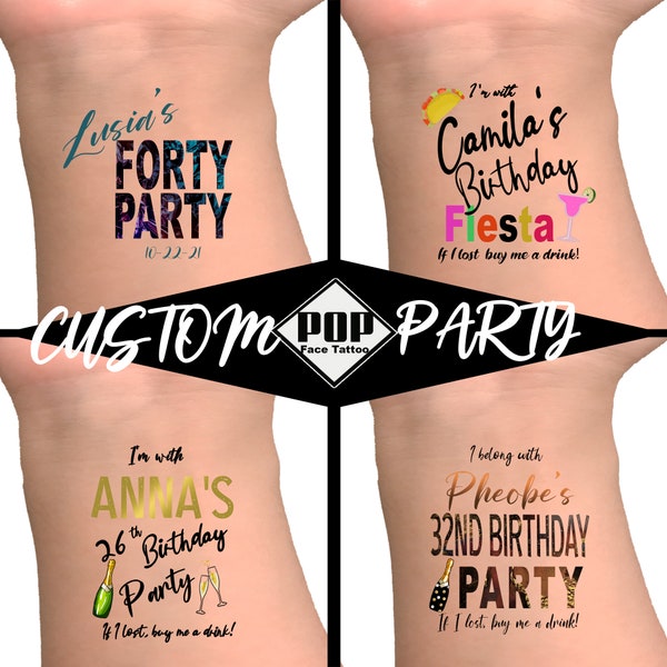 If lost buy me a drink I Birthday Tattoos, Custom Tattoos,Birthday Gifts, Custom Temporary Tattoos, Photo Temporary Tattoos,Face Tattoos,