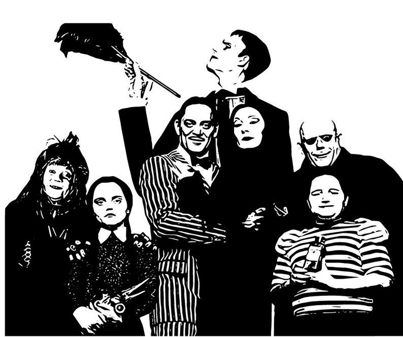 Download The Addams Family Svg Clip Art Art Collectibles Delage Com Br