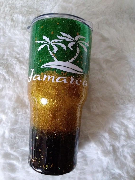 Jamaica Themed Doublewall/ Straw Vacuumsealed Tumbler Etsy