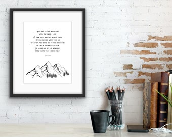 Another World, Poem, Wall Art, Original Poetry, Typography, Home Decor, Poetic Decor, Poetry Print
