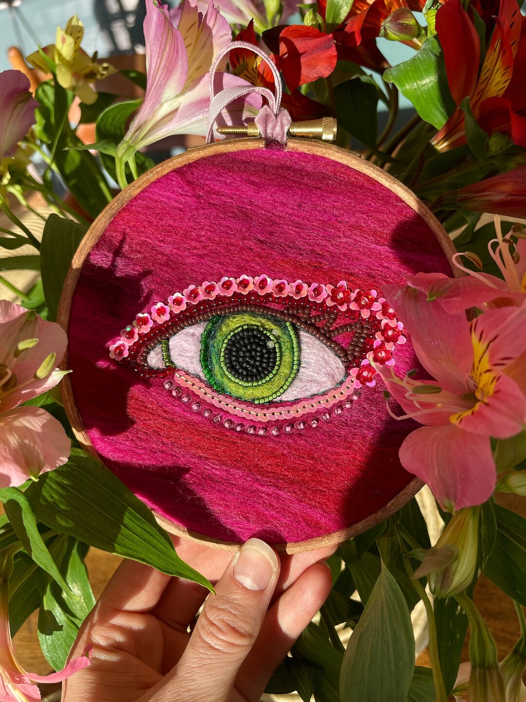 Original Embroidery Hoop Art One off Embroidery Art Wall Etsy