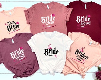 Bride JGA Bachelorette Party T-Shirt | Brides Witches Team Crew | Unisex women women