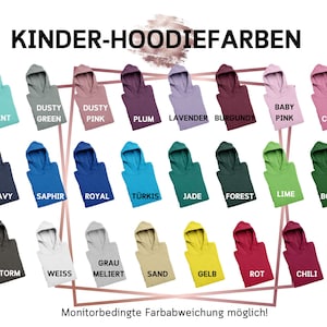 Geburtstagspullover für Mädchen Jungen Zahlen Hoodie Geburtstagspulli personalisiert mit Namen Geburtstag 1 2 3 4 5 6 7 8 9 Jahre Bild 6