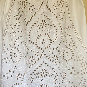 Exquisite Antique Christening Gown With Beautiful Hand Embroidered Cutwork. Unique. One Off . Handmade. 1800s . Heirloom Gown. Rare.
