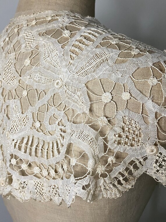 Antique Hand Made Lace Collar. Beautiful Antique … - image 6