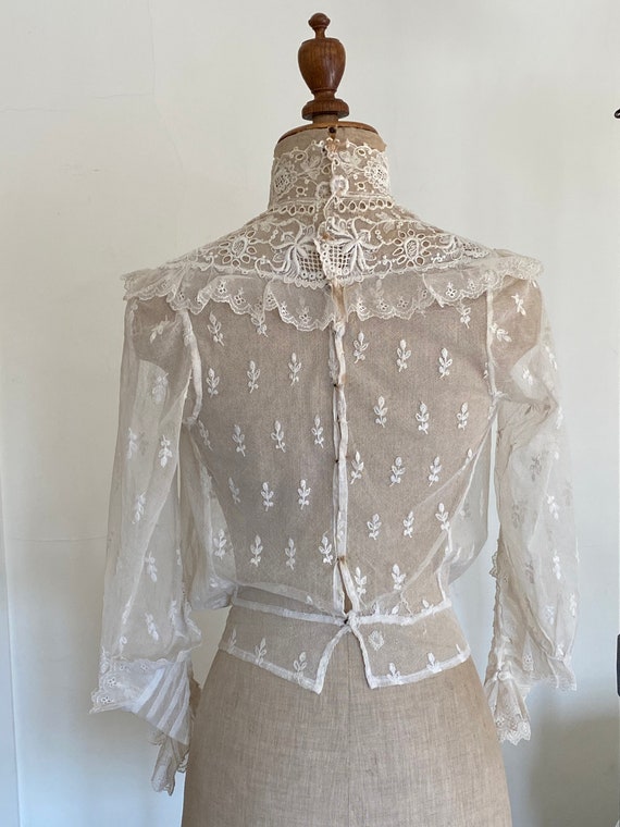 Stunning Edwardian Blouse With Lavishly Embroider… - image 4