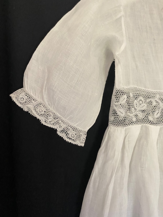 Antique Christening Gown With Drawn Thread Work A… - image 8