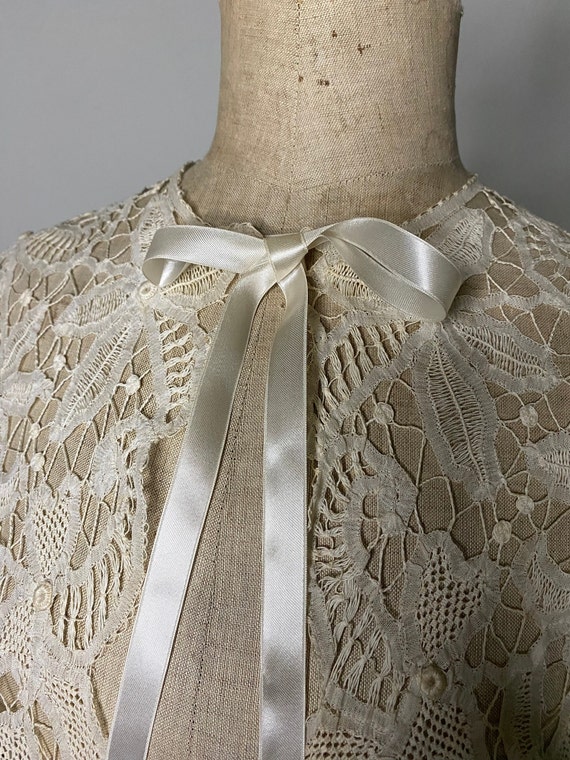 Antique Hand Made Lace Collar. Beautiful Antique … - image 1