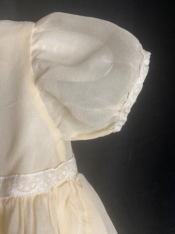 1920s Silk Christening Gown In Silk And Wit… Gem