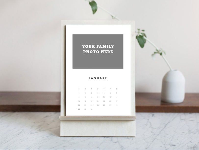 Personalized Photo Calendar, Custom Desktop Calendar, Standing Desk Personalized Photo Calendar, Custom Desktop Calendar, Standing Desk