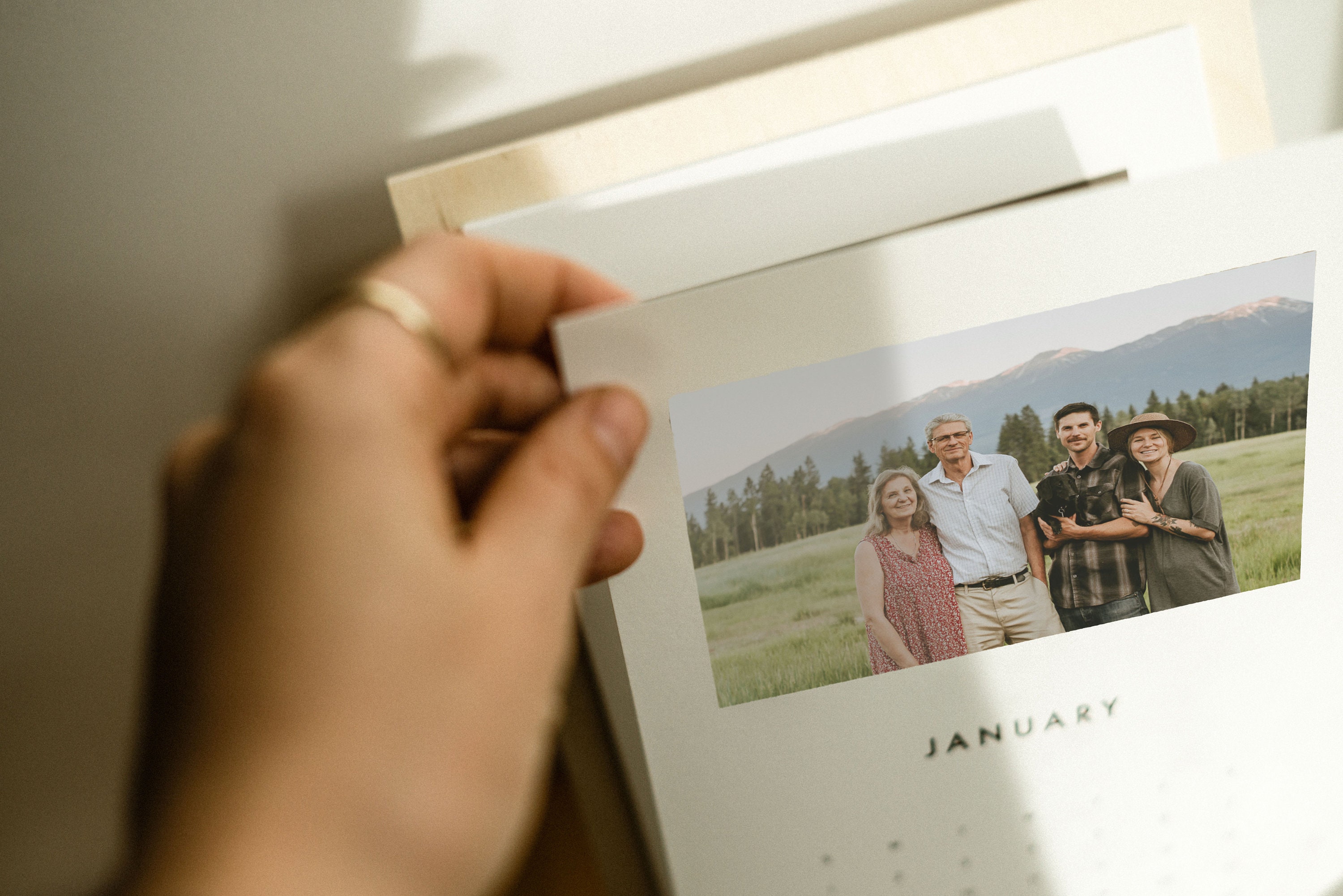 Personalized Photo Calendar, Custom Desktop Calendar, Standing Desk