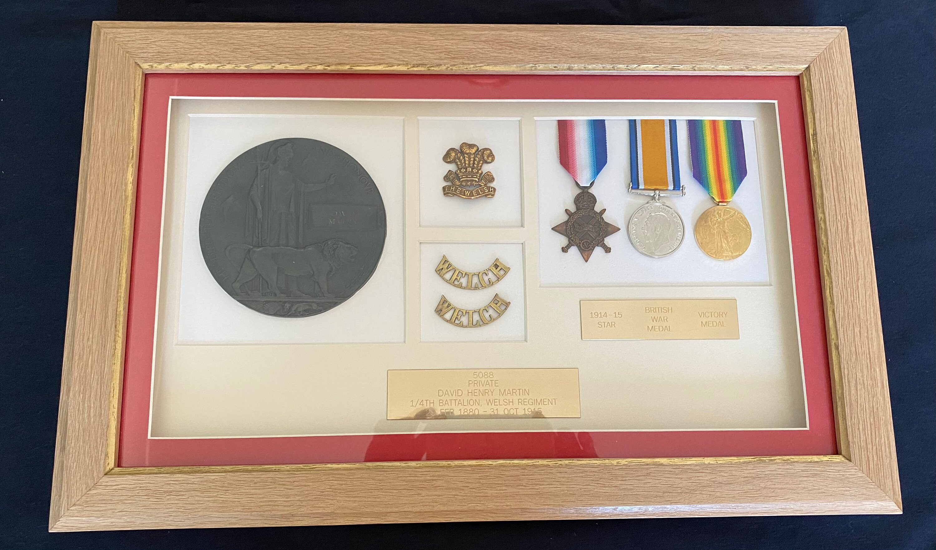 Custom MadetoOrder Solid Oak Medal Box to Include Full Etsy