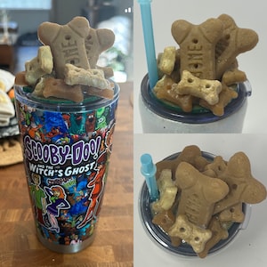 Custom faux fake food Tumbler Lid Toppers Accessories