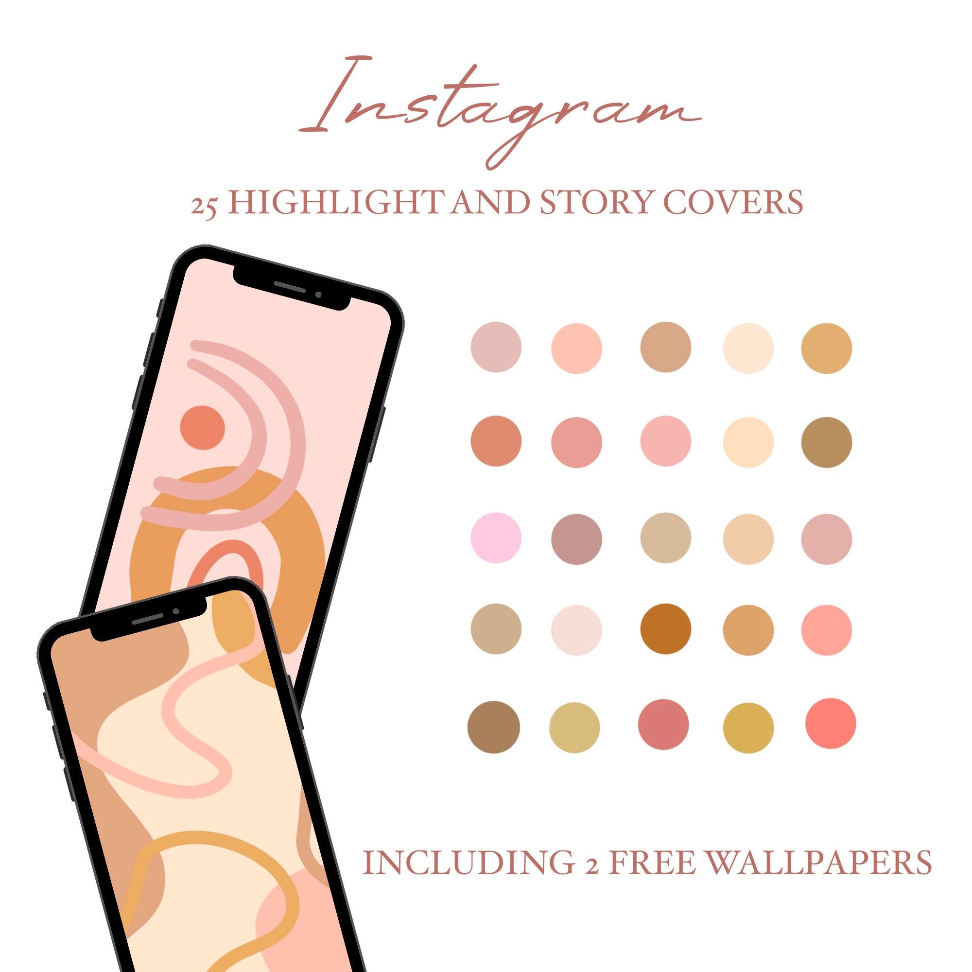 Instagram Highlight Cover 2x FREE Phone Wallpapers - Etsy Instagram Highlight Cover 2x FREE Phone Wallpapers - Etsy